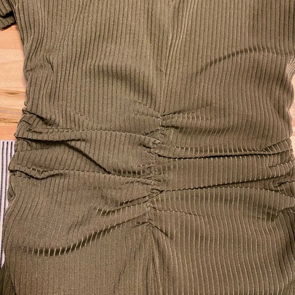 Mock Neck Ribbed Dress - Picture 10 of 11